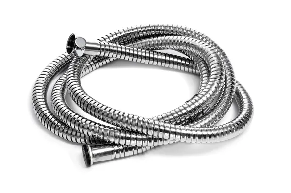 Shower stainless steel hose — Stock Photo, Image