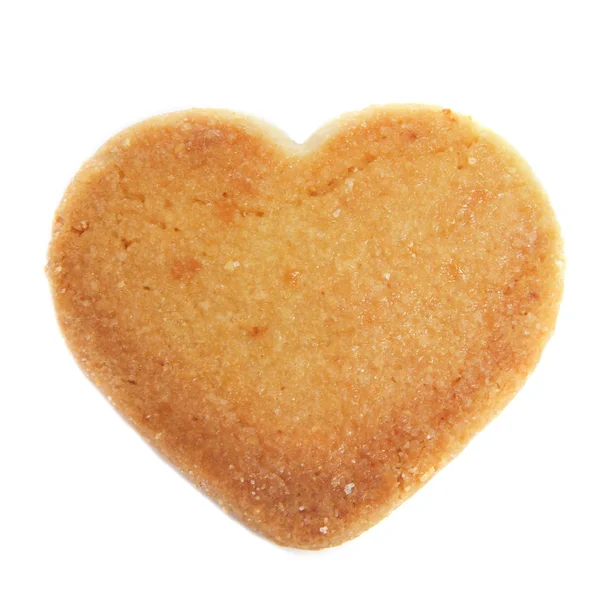 Herbatniki kruche w kształcie serca — Zdjęcie stockowe