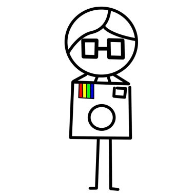 Guy with a camera clipart