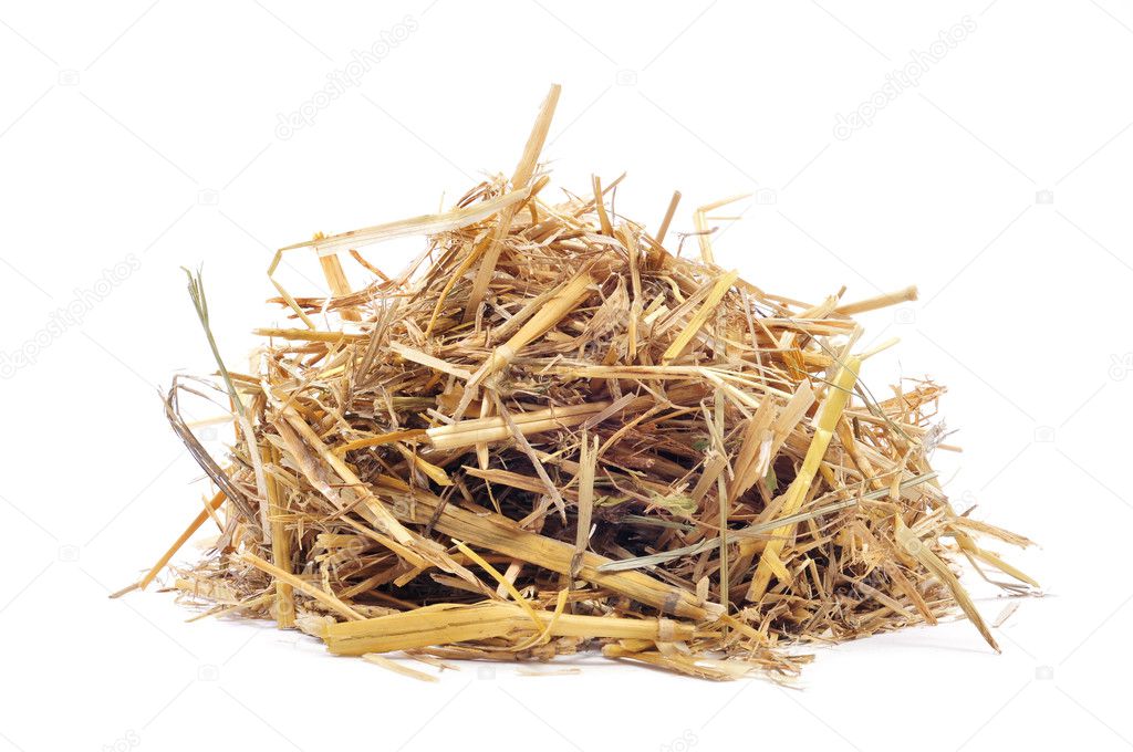 A pile of straw
