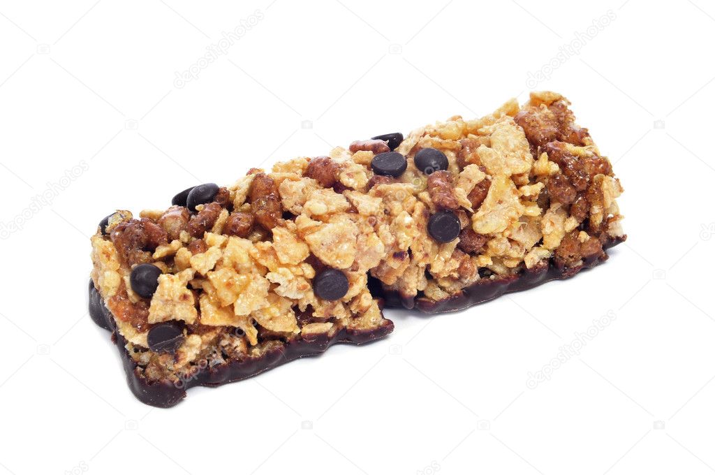 Cereal bar with chocolate