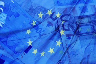 Euro bills clipart