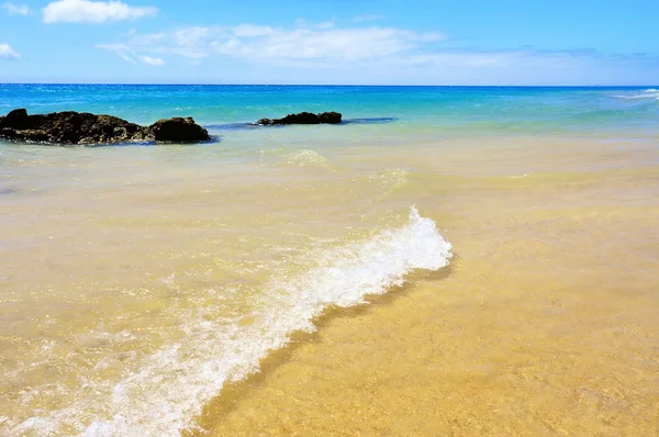 Playa esmeralda w fuerteventura, Wyspy Kanaryjskie, Hiszpania — Zdjęcie stockowe