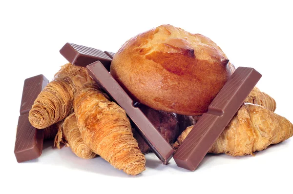 Pastries and chocolate — Stock Photo, Image