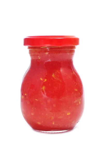 Tomates ralados enlatados — Fotografia de Stock