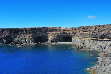 Coves and caves in Ajuy, Fuerteventura, Spain clipart