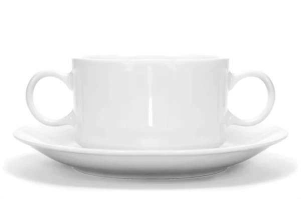 Eine Tasse mit zwei Henkeln — Stockfoto