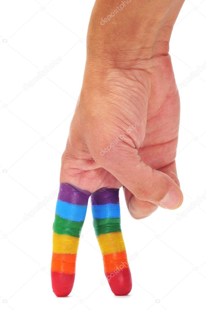 Gay fingers walking