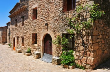 Siurana, an ancient village on the top of a peak in Tarragona, S clipart