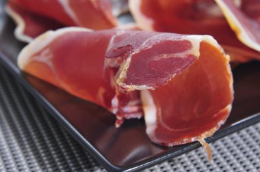 Serrano ham tapas clipart