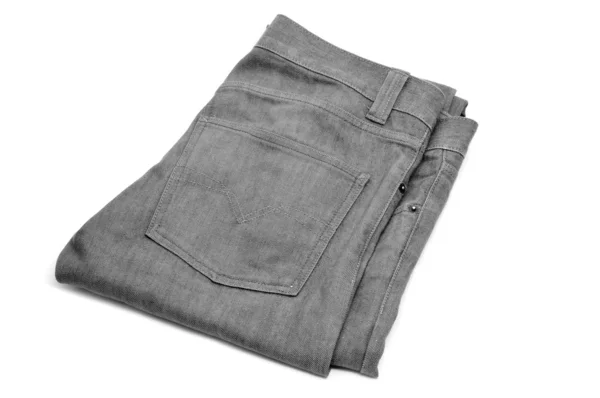 Gray denim trousers — Stock Photo, Image