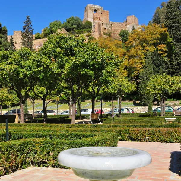 Alcazaba z malaga, w malaga, Hiszpania — Zdjęcie stockowe