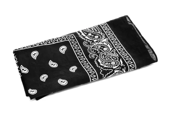 Zwarte bandana zakdoek — Stockfoto