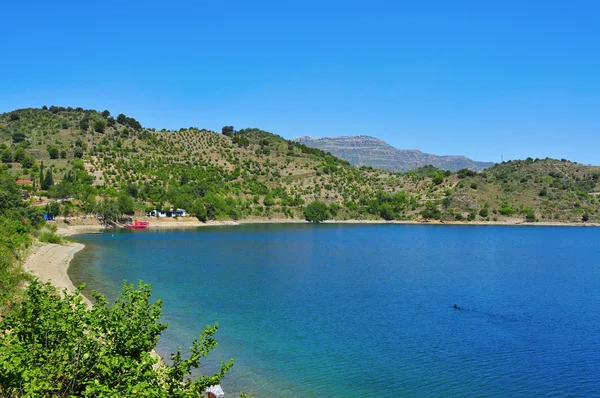 Siurana reservoir in de Spaanse provincie tarragona — Stockfoto