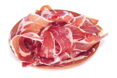 Serrano ham tapas clipart