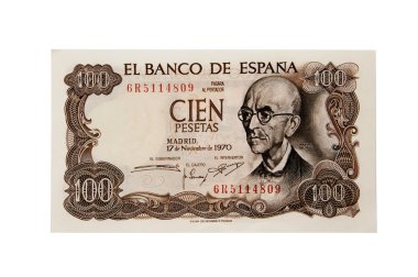 Old spanish bill clipart