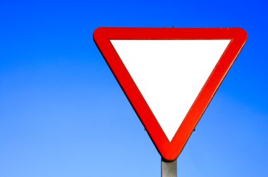 Yield sign clipart