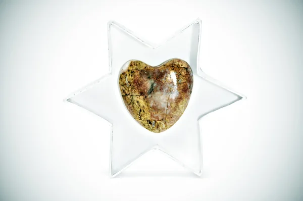 Corazón de piedra — Foto de Stock