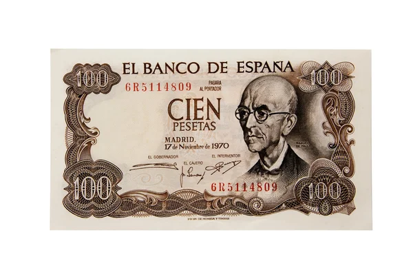 stock image Old spanish bill