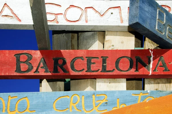 Sinal de barcelona — Fotografia de Stock