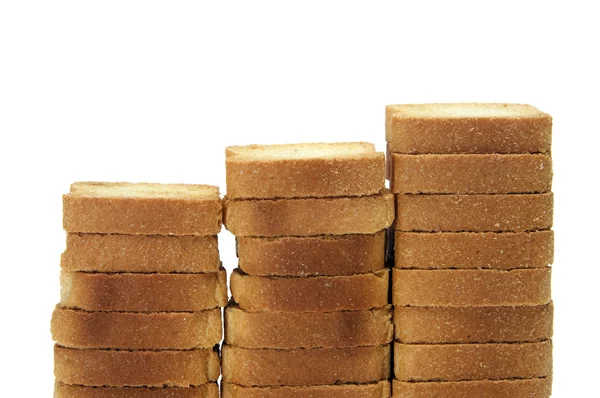 Хліб сухарі — стокове фото
