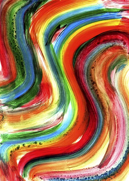 Farklı renkte fırça darbeleriyle renkli arkaplan — Stok fotoğraf
