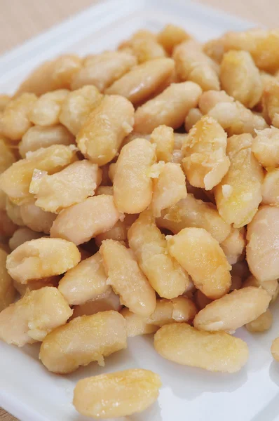 Spanish fried white beans — Stock Photo, Image