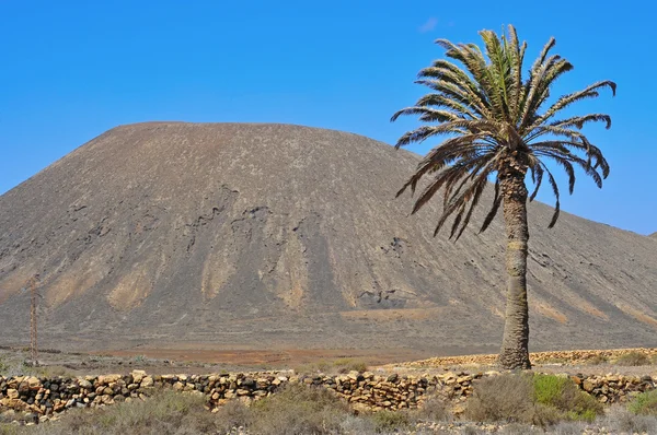 Tindaya berg in la oliva, fuerteventura, Canarische eilanden, spa — Stockfoto