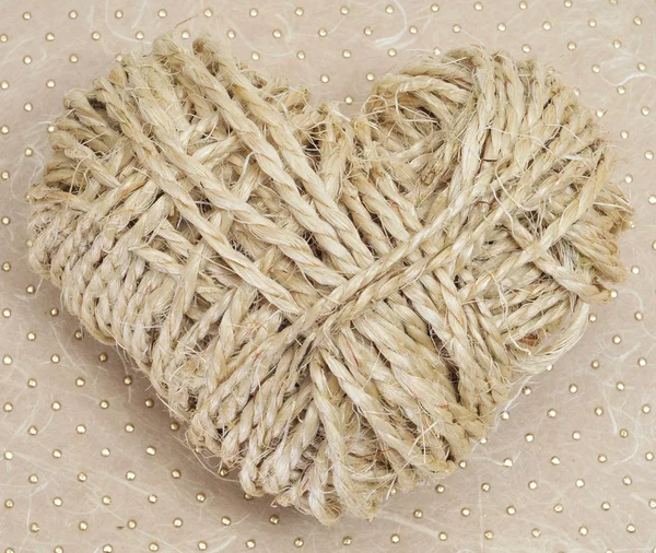 Corazón de cuerda — Foto de Stock