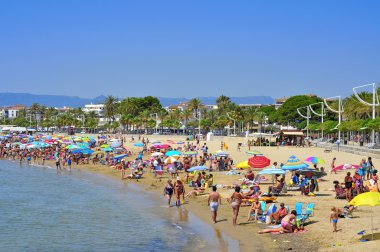 Prat de en Fores Beach, in Cambrils, Spain clipart