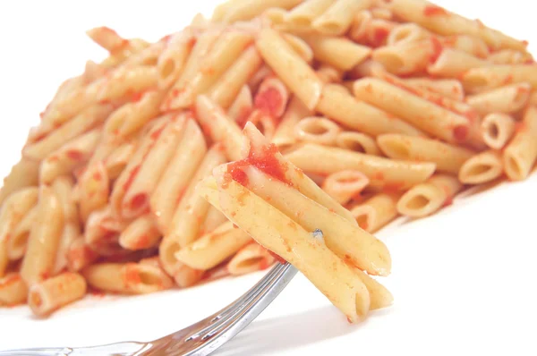Penne con salsa di pomodoro — Foto Stock