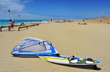 Sotavento Beach in Fuerteventura, Spain clipart