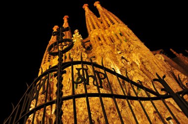Sagrada Familia in Barcelona, Spain clipart