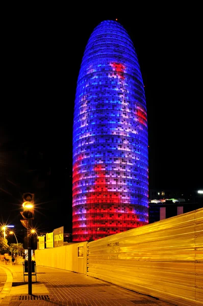 Torre agbar in barcelona, Spanien — Stockfoto