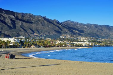 Rio Verde Beach in Marbella, Spain clipart