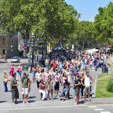 La rambla, Barselona, İspanya