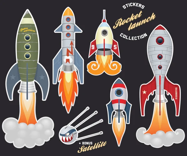 Lancement de fusée — Image vectorielle
