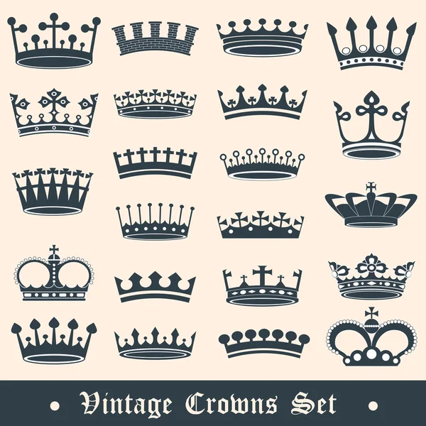 Набор корон 2 — стоковый вектор