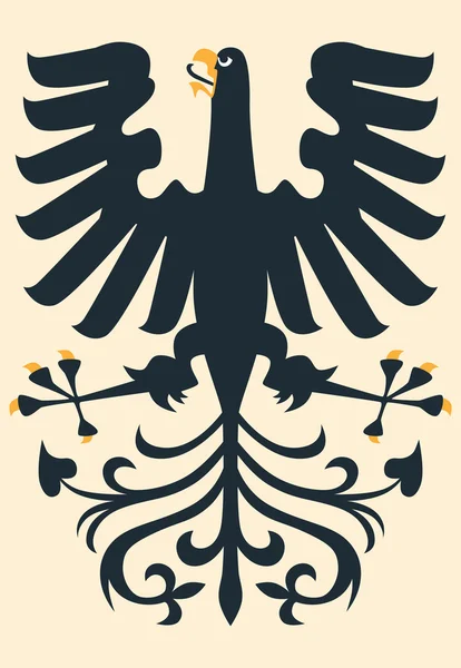 Aigle héraldique — Image vectorielle