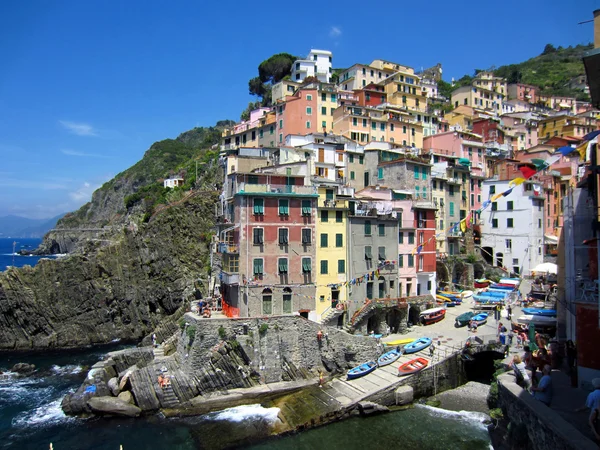 Byn på italienska kusten — Stockfoto