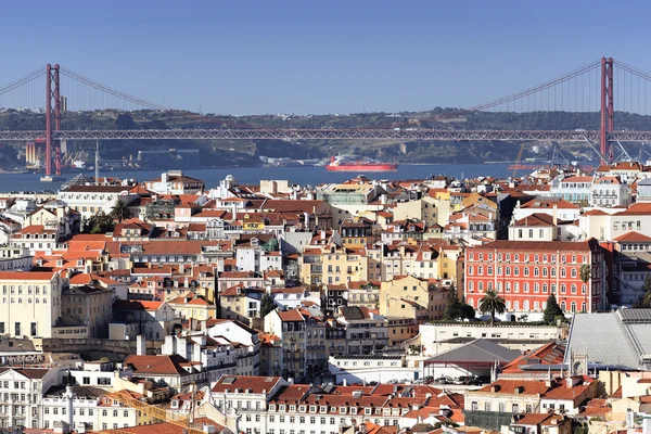 Panoramatický pohled na Lisabon — Stock fotografie