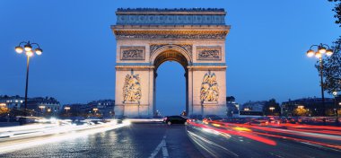 Arc de Triomphe by night clipart