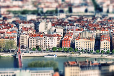 Lyon tilt shift clipart