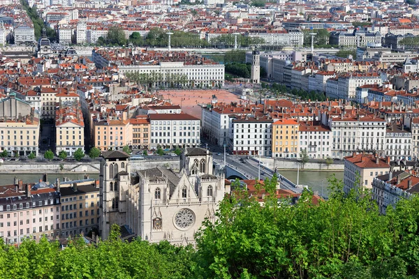 Lyon stad in de zomer — Stockfoto