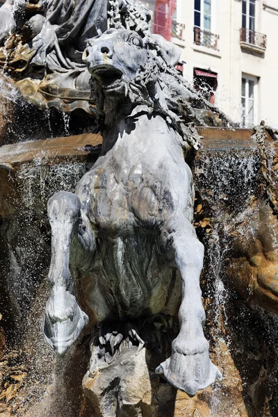 Fontana di Bartholdi a Lione — Foto Stock