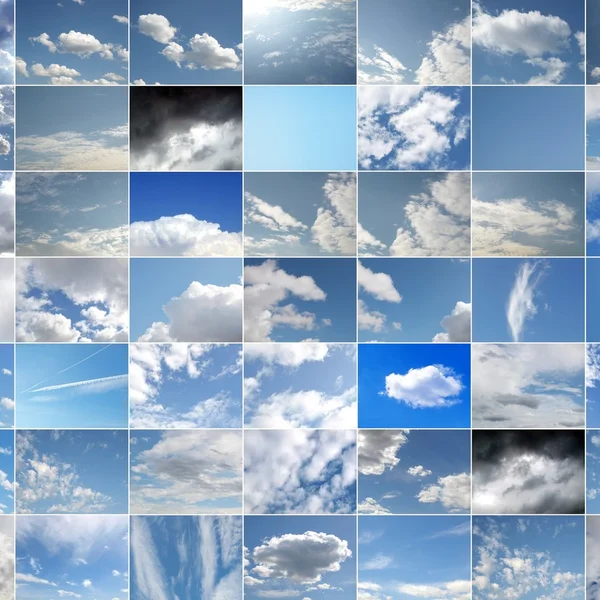 stock image Blue sky collage