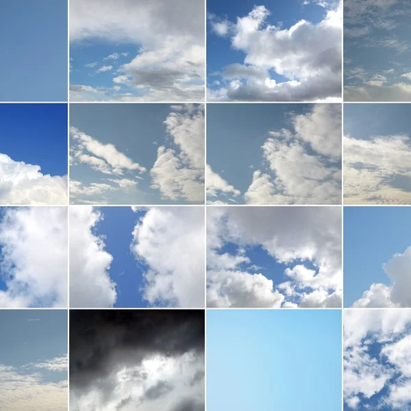 stock image Blue sky collage