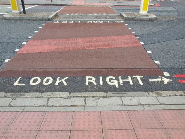 Look Right sign — Stock Photo, Image