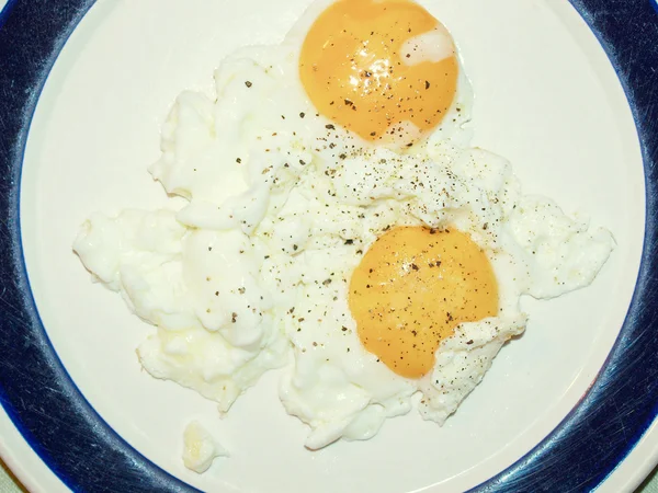 Смажені яйце — стокове фото