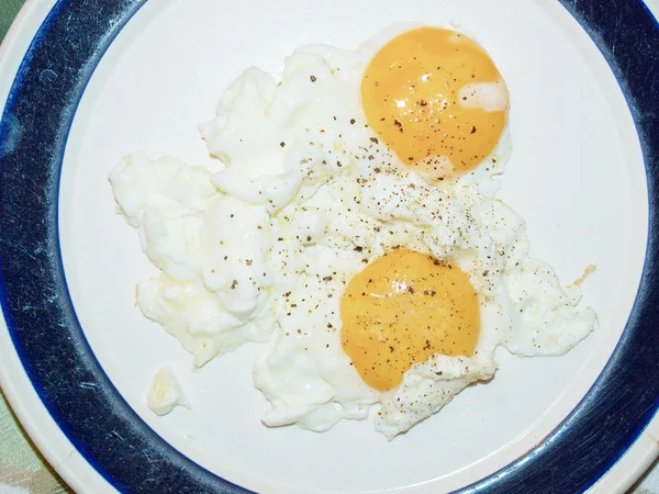 Смажені яйце — стокове фото